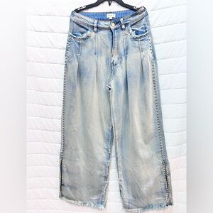 POL Light Wash Flare Jeans